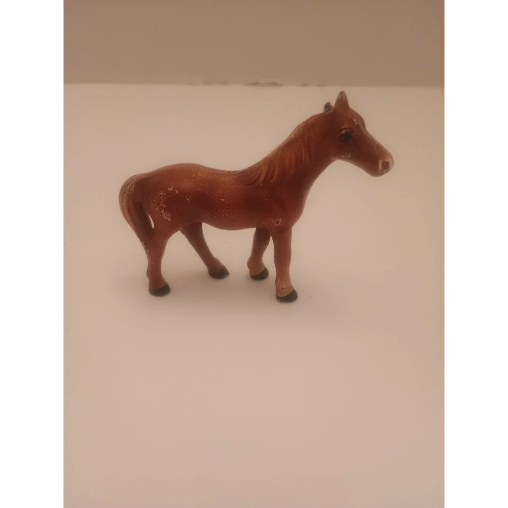 Cast Pot Metal Western Mini Horse Figurine Vintage 50s-60s Carnival Prize, 3
